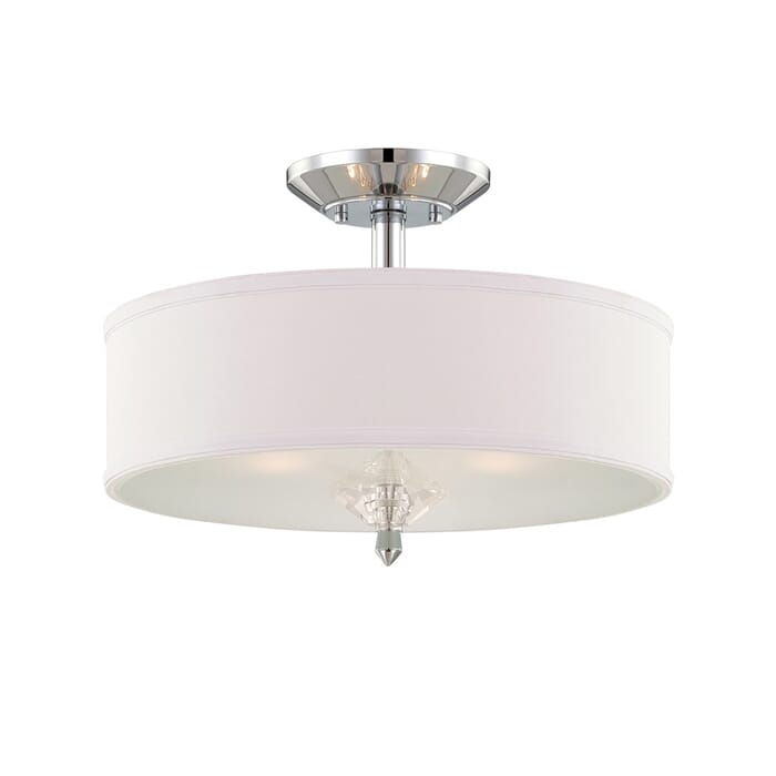 Palatial 3-Light Semi-Flush Mount in Chrome Palatial 3-Light Semi-Flush Mount in Chrome