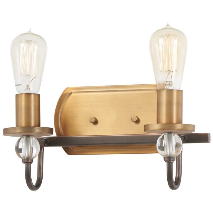 Minka Lavery Safra 2-Light Bathroom Vanity Light in Harvard Court Bronze Minka Lavery Safra 2-Light Bathroom Vanity Light in Harvard Court Bronze