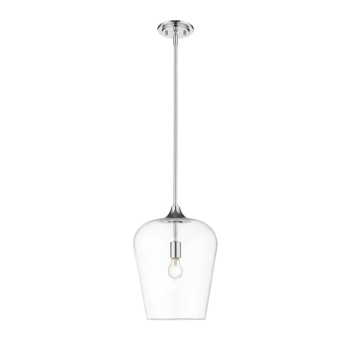 Z-Lite Joliet 1-Light Pendant Light In Chrome Z-Lite Joliet 1-Light Pendant Light In Chrome