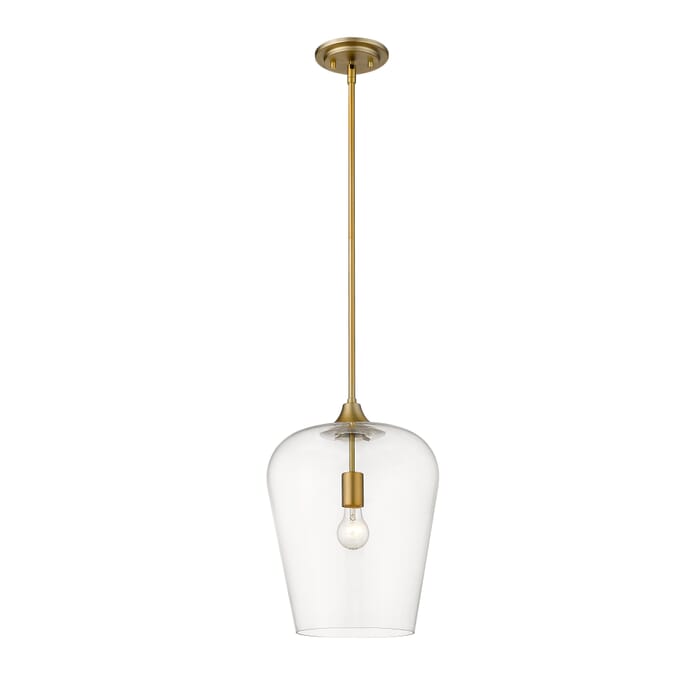Z-Lite Joliet 1-Light Pendant Light In Olde Brass Z-Lite Joliet 1-Light Pendant Light In Olde Brass