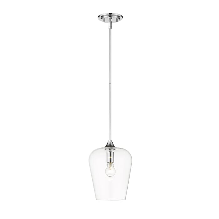Z-Lite Joliet 1-Light Pendant Light In Chrome Z-Lite Joliet 1-Light Pendant Light In Chrome