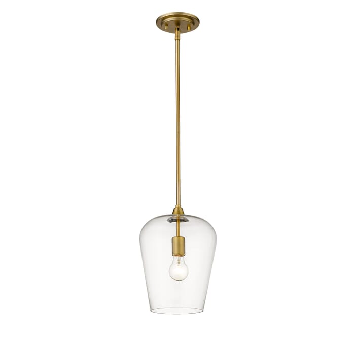 Z-Lite Joliet 1-Light Pendant Light In Olde Brass Z-Lite Joliet 1-Light Pendant Light In Olde Brass