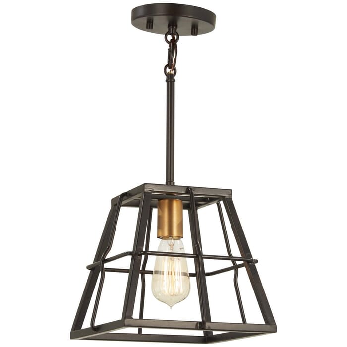 Minka Lavery Keeley Calle 10" Pendant Light in Painted Bronze with Natural Brush Minka Lavery Keeley Calle 10" Pendant Light in Painted Bronze with Natural Brush