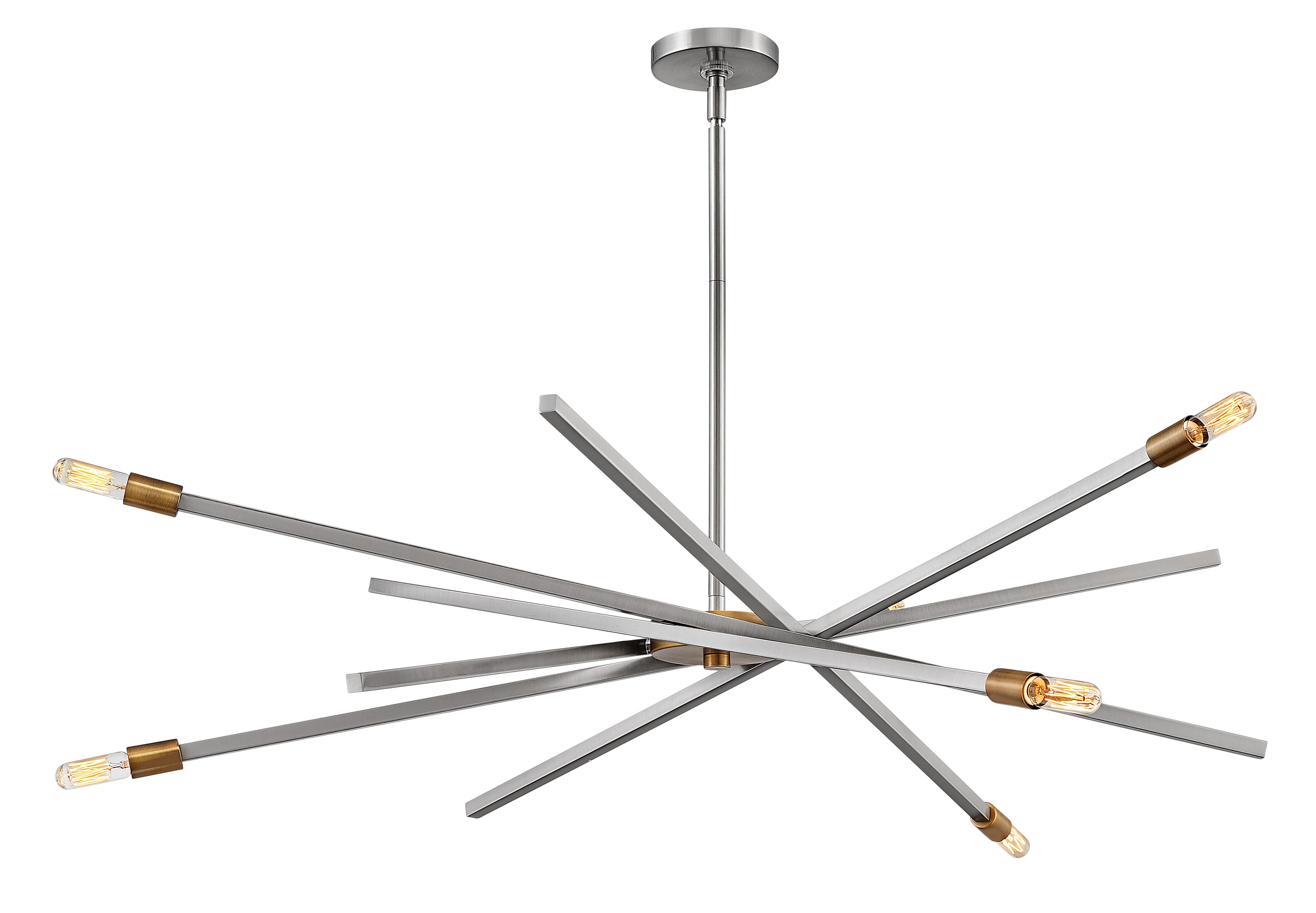 Brushed Nickel LED Chandelier from the Archer Collection