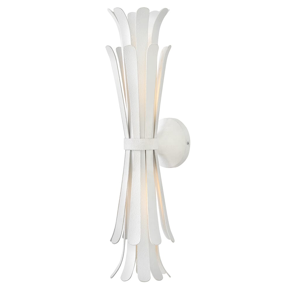 Textured Plaster LED Wall Sconce from the Reina Collection