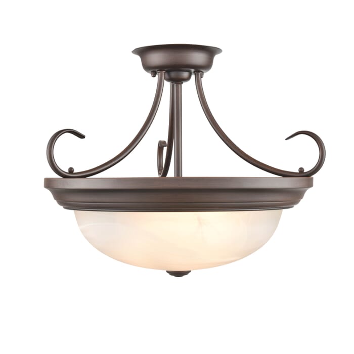 Millennium 3-Light Ceiling Light in Rubbed Bronze Millennium 3-Light Ceiling Light in Rubbed Bronze