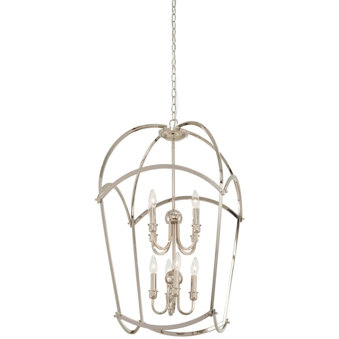 Minka Lavery Jupiter'S Canopy 8-Light 20" Pendant Light in Polished Nickel Minka Lavery Jupiter'S Canopy 8-Light 20" Pendant Light in Polished Nickel