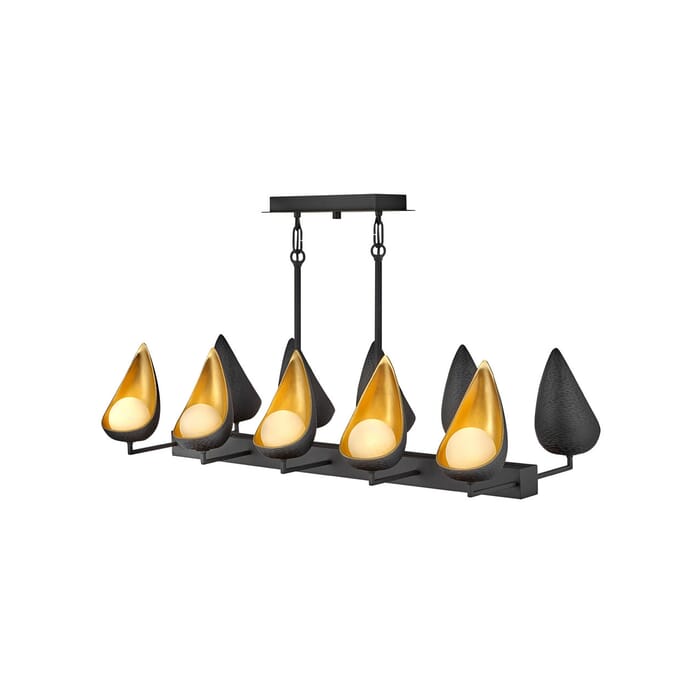 Hinkley Ren 1-Light Linear Chandelier In Black Hinkley Ren 1-Light Linear Chandelier In Black