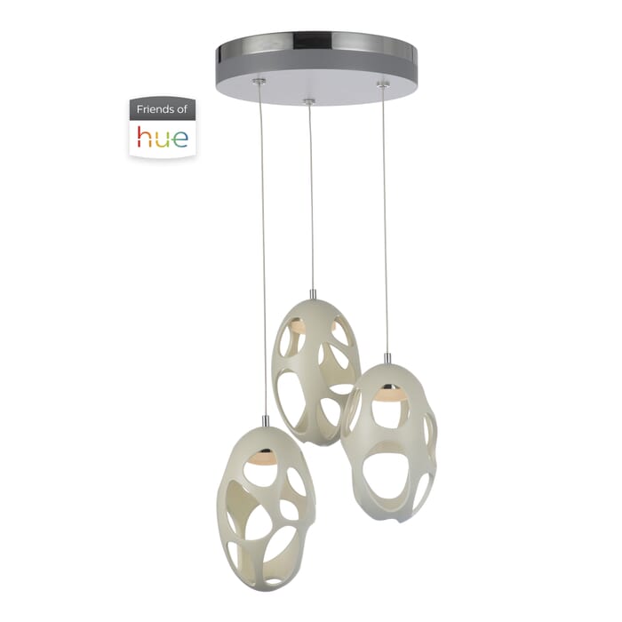 Craftmade Ovale 3-Light 14" Pendant Light in White Craftmade Ovale 3-Light 14" Pendant Light in White