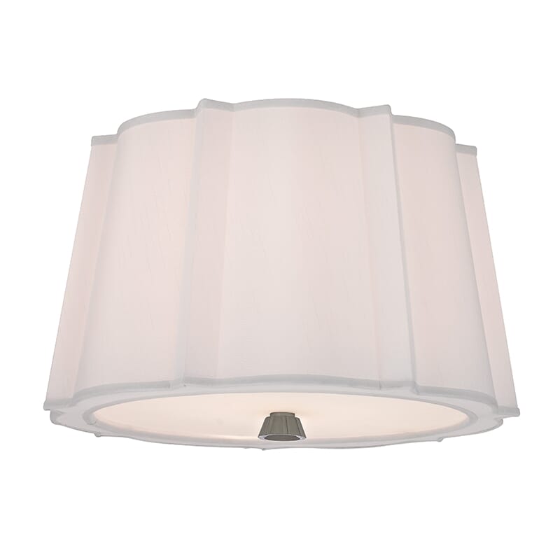 Humphrey 2-Light 17" Ceiling Light in Polished Nickel