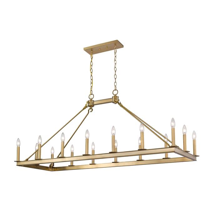 Z-Lite Barclay 16-Light Chandelier In Olde Brass Z-Lite Barclay 16-Light Chandelier In Olde Brass