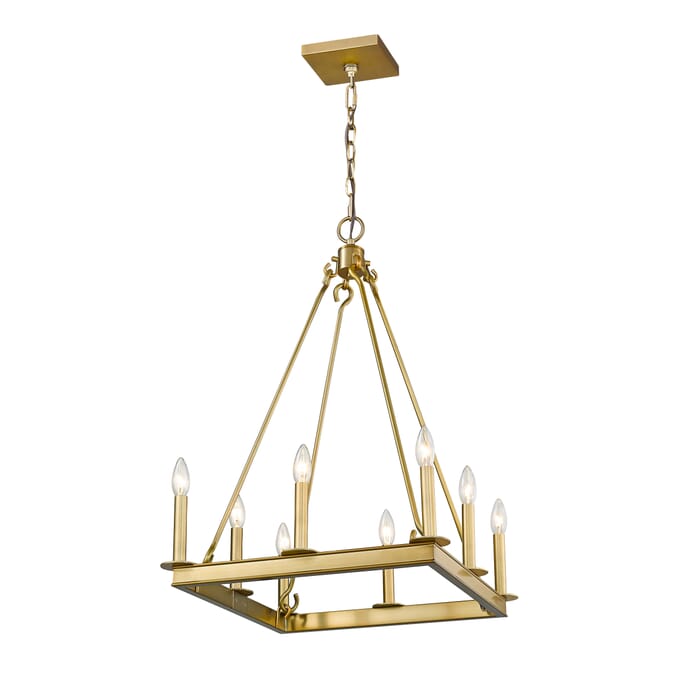 Z-Lite Barclay 8-Light Chandelier In Olde Brass Z-Lite Barclay 8-Light Chandelier In Olde Brass