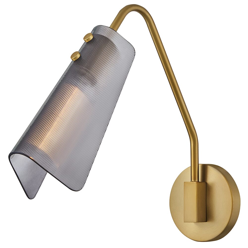 Lacquered Brass LED Wall Sconce from the Altman Collection