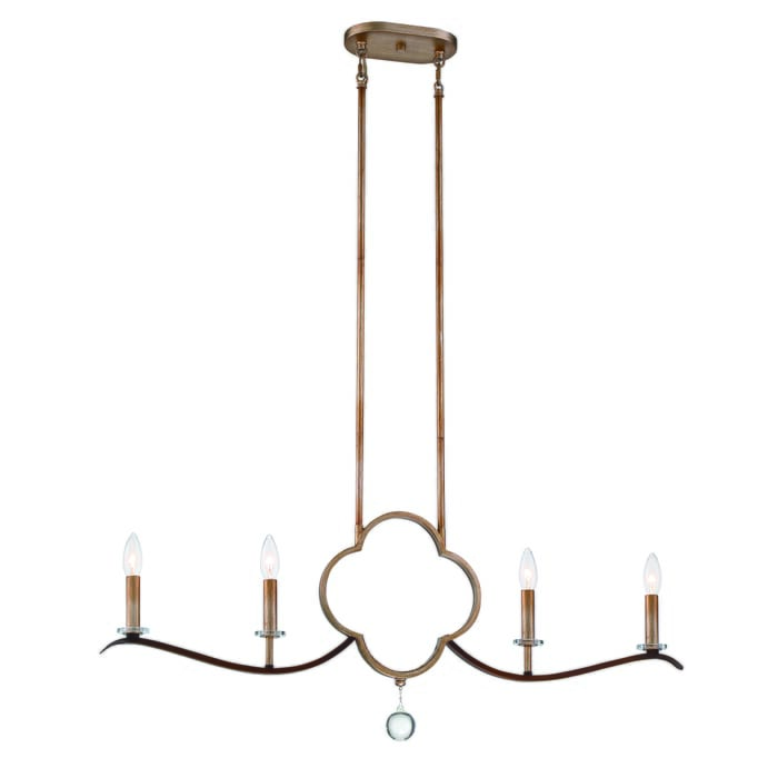 Minka Lavery Ava Libertine 4-Light Quatrefoil Kitchen Island Light in Pale Gold with Distressed Bronze Minka Lavery Ava Libertine 4-Light Quatrefoil Kitchen Island Light in Pale Gold with Distressed Bronze