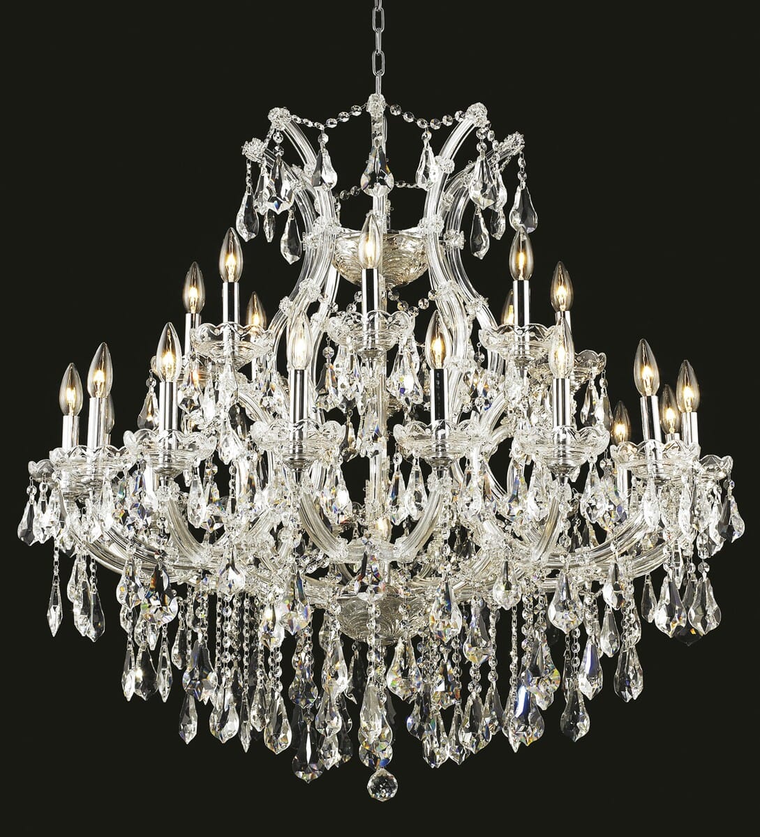 Maria Theresa 24-Light Chandelier in Chrome