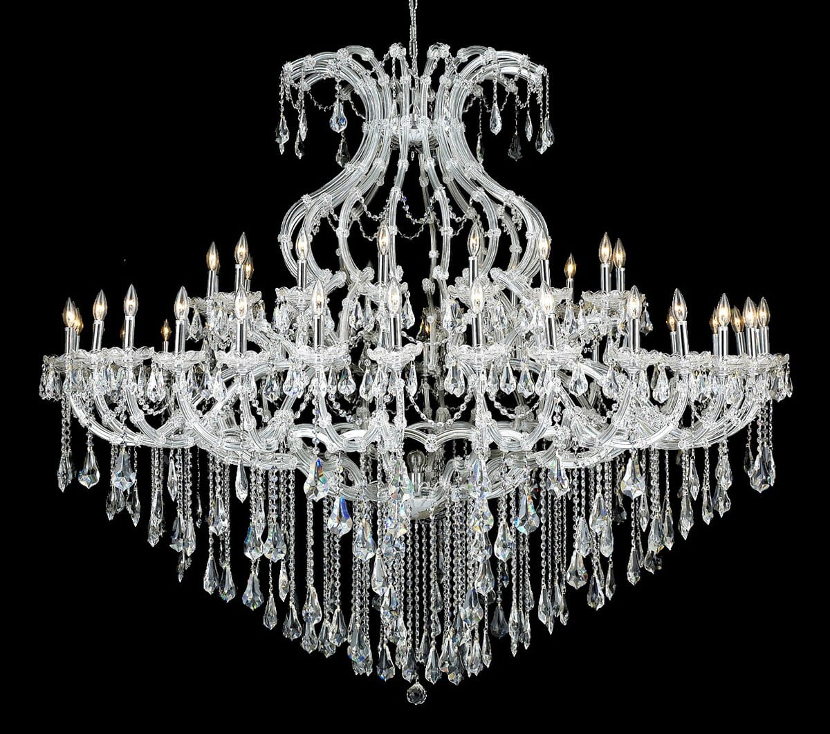 Maria Theresa 49-Light 4Chandelier in Chrome