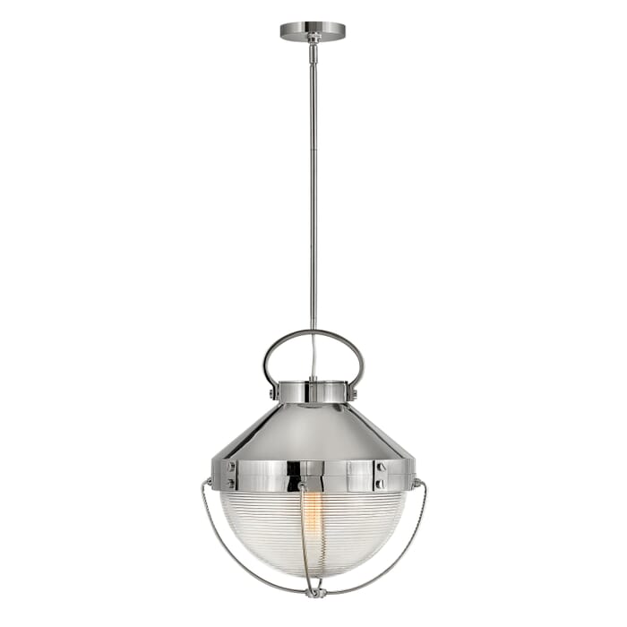 Hinkley Crew Chandelier in Polished Nickel Hinkley Crew Chandelier in Polished Nickel