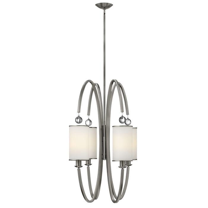 Hinkley Monaco 4-Light Ceiling Pendant in Brushed Nickel Hinkley Monaco 4-Light Ceiling Pendant in Brushed Nickel