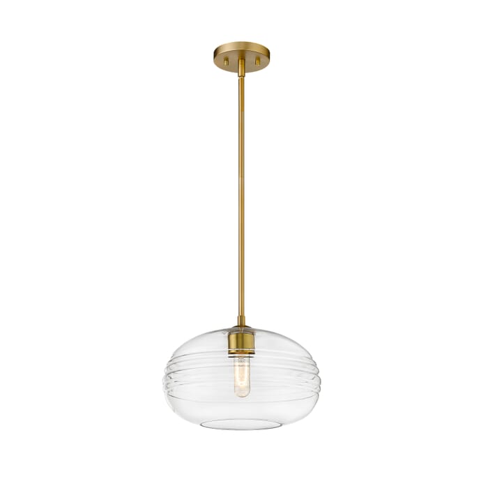 Z-Lite Harmony 1-Light Pendant Light In Olde Brass Z-Lite Harmony 1-Light Pendant Light In Olde Brass