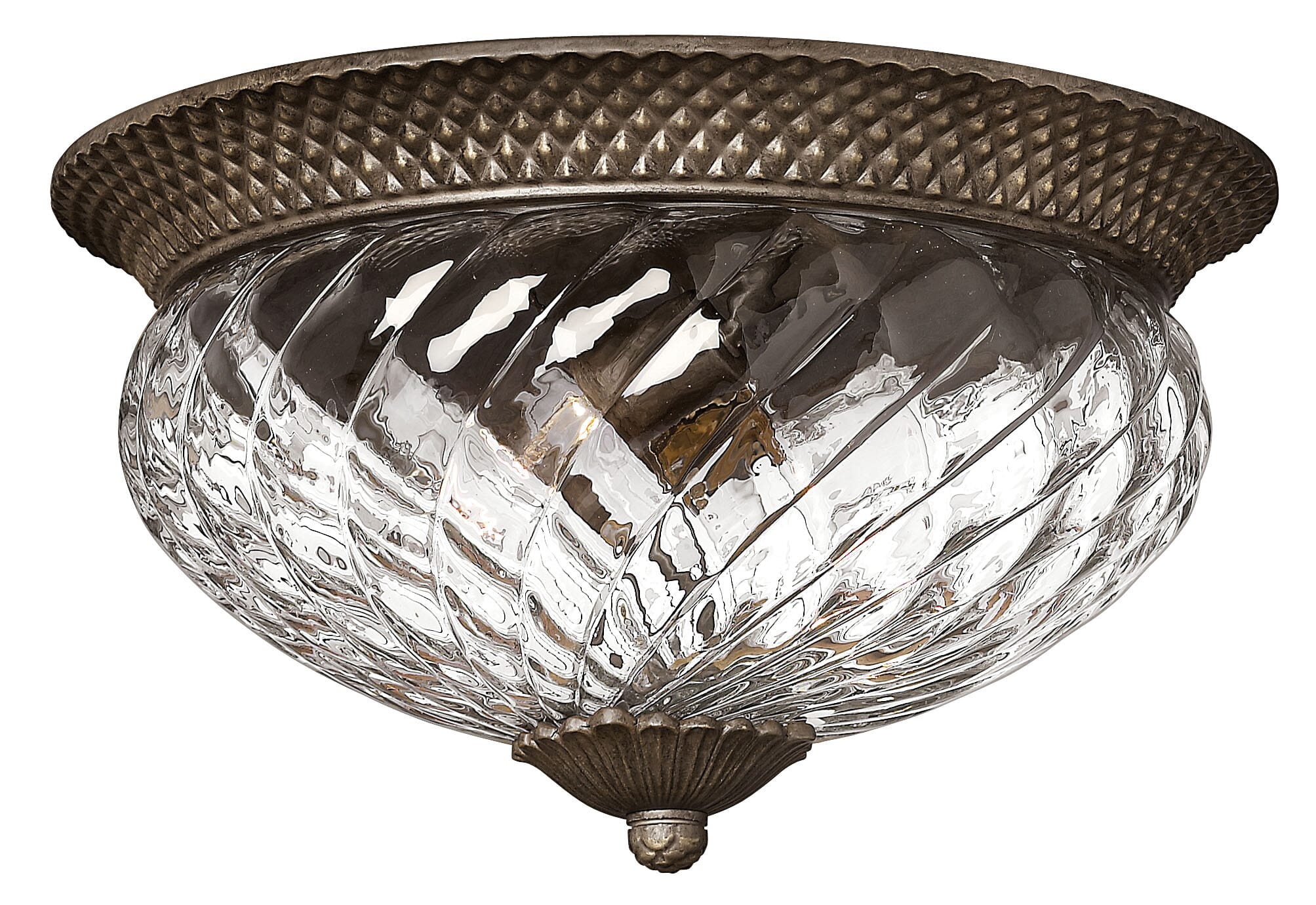 Pearl Bronze LED Flush Mount from the Plantation Collection