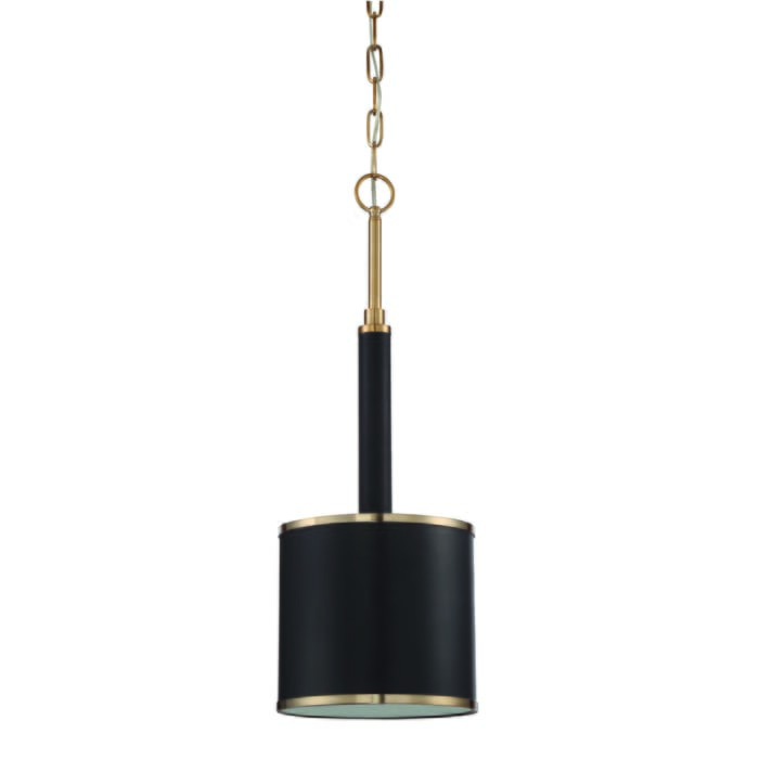 Craftmade Quinn 9" Mini Pendant in Satin Brass Craftmade Quinn 9" Mini Pendant in Satin Brass