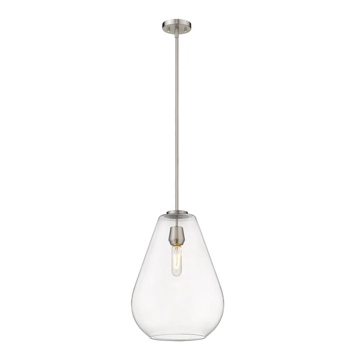 Z-Lite Ayra 1-Light Pendant Light In Brushed Nickel Z-Lite Ayra 1-Light Pendant Light In Brushed Nickel