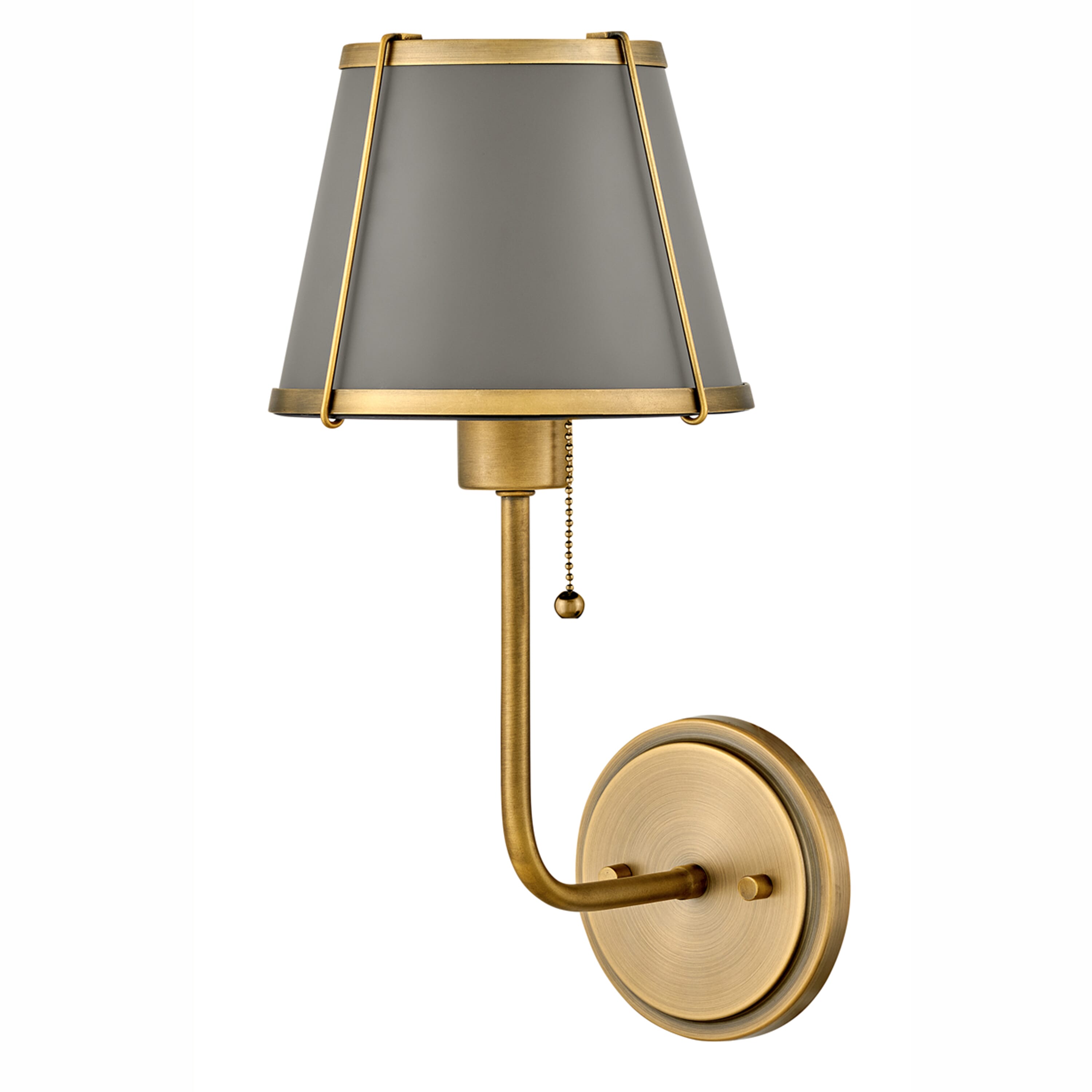 Lacquered Dark Brass LED Wall Sconce from the Clarke Collection