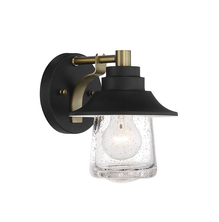 Westfield Manor Bathroom Wall Sconce in Sand Coal With Soft Brass