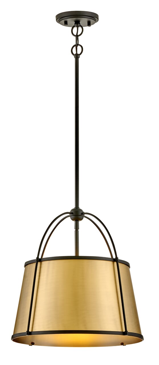 Black LED Pendant from the Clarke Collection