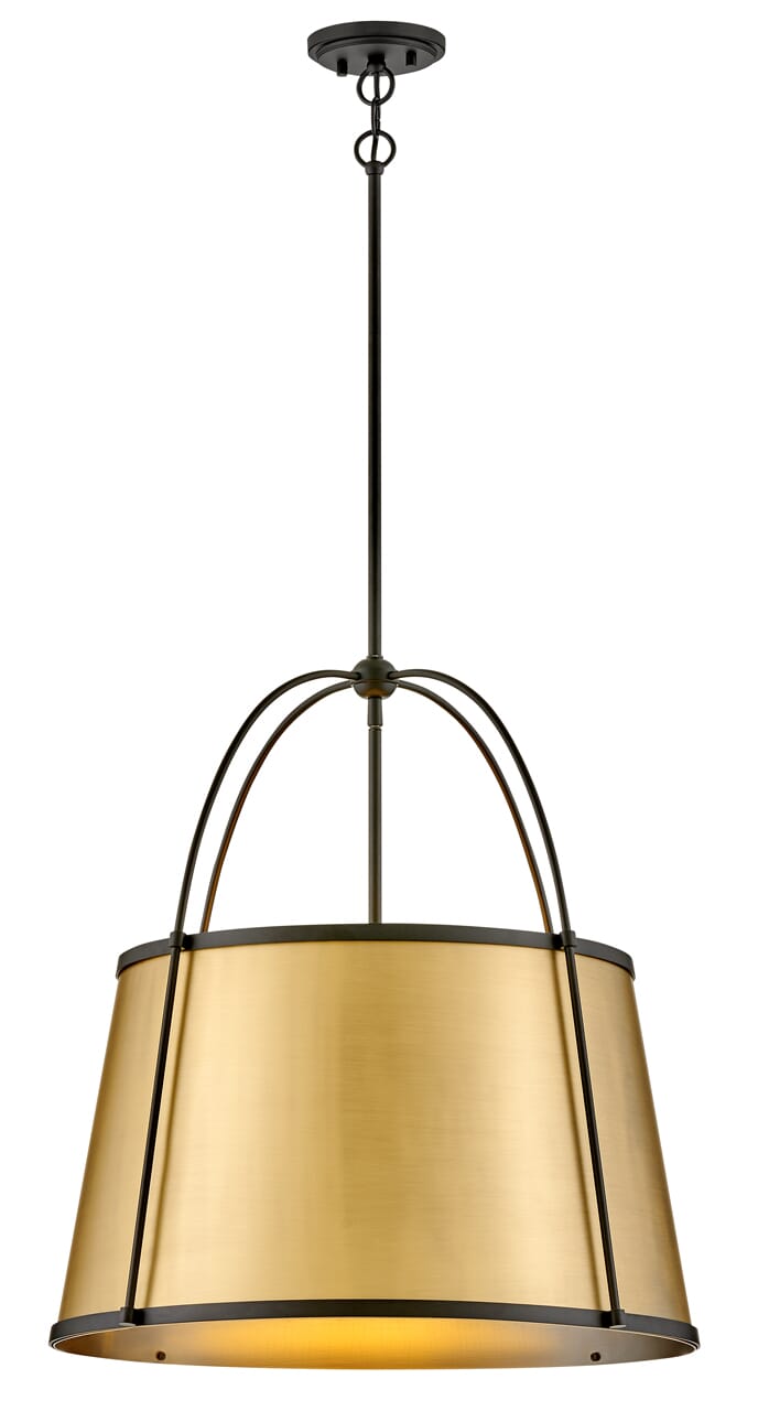 Black LED Pendant from the Clarke Collection