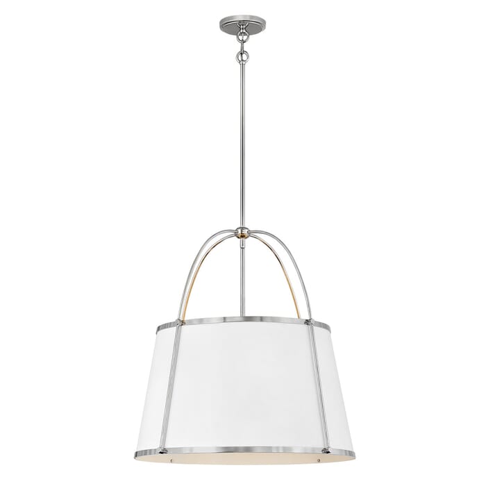 Hinkley Clarke 4-Light Pendant In Polished Nickel Hinkley Clarke 4-Light Pendant In Polished Nickel