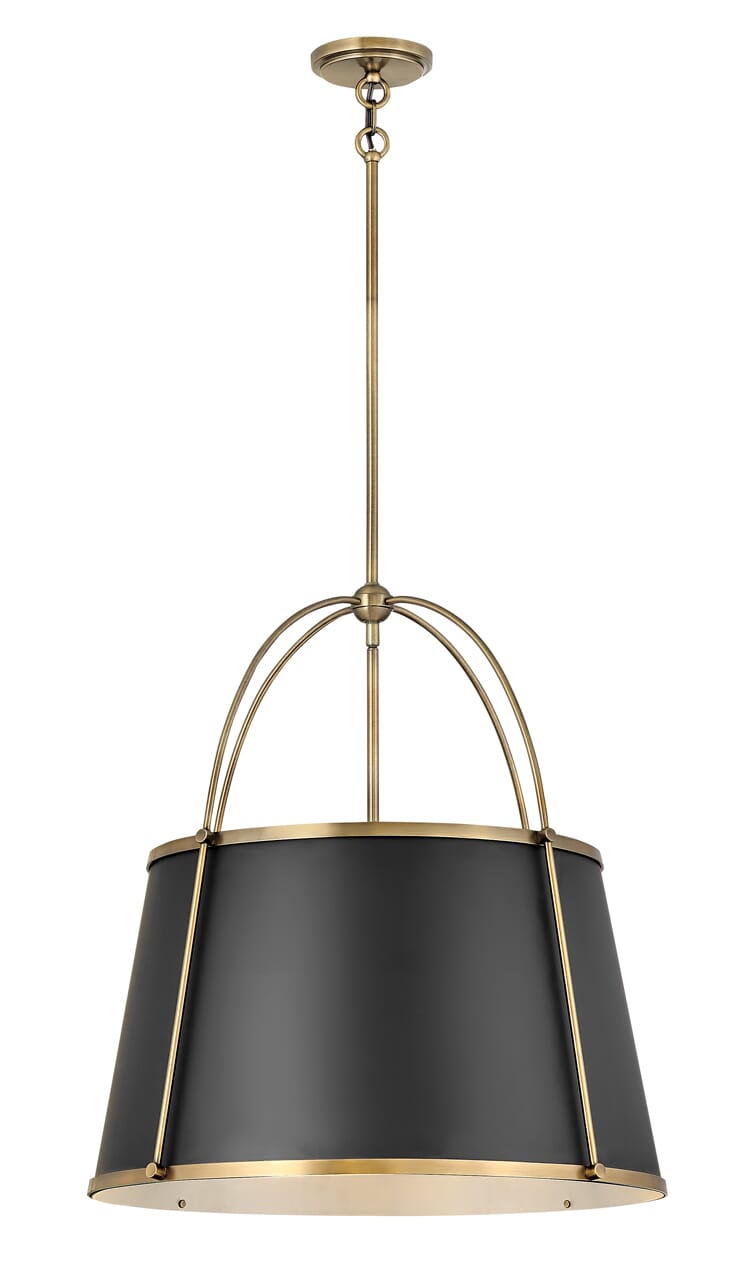 Warm Brass LED Chandelier from the Clarke Collection