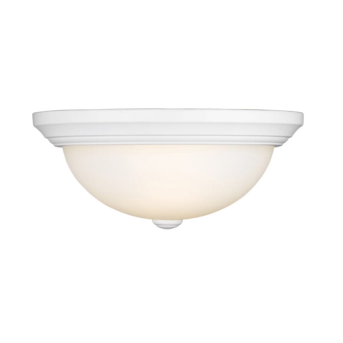 Millennium 2-Light Ceiling Light in White Millennium 2-Light Ceiling Light in White