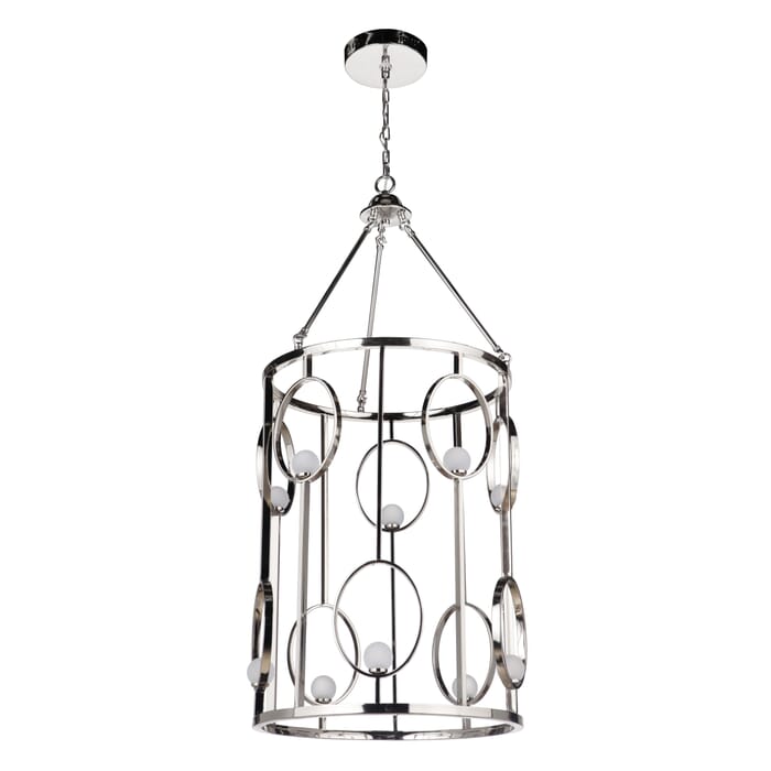 Craftmade Indy 10-Light 23" Foyer Light in Polished Nickel Craftmade Indy 10-Light 23" Foyer Light in Polished Nickel