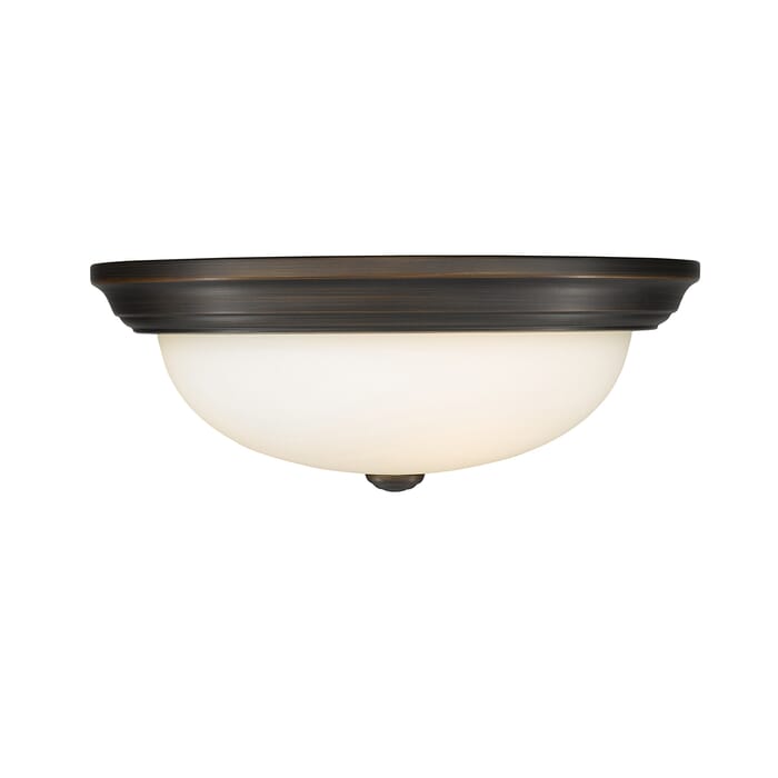 Millennium 3-Light Ceiling Light in Rubbed Bronze Millennium 3-Light Ceiling Light in Rubbed Bronze