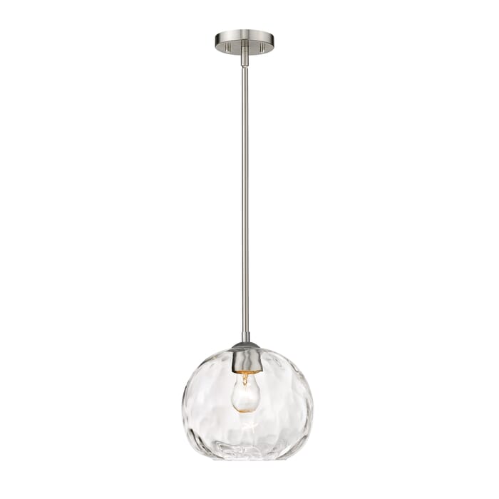 Z-Lite Chloe 1-Light Pendant Light In Brushed Nickel Z-Lite Chloe 1-Light Pendant Light In Brushed Nickel