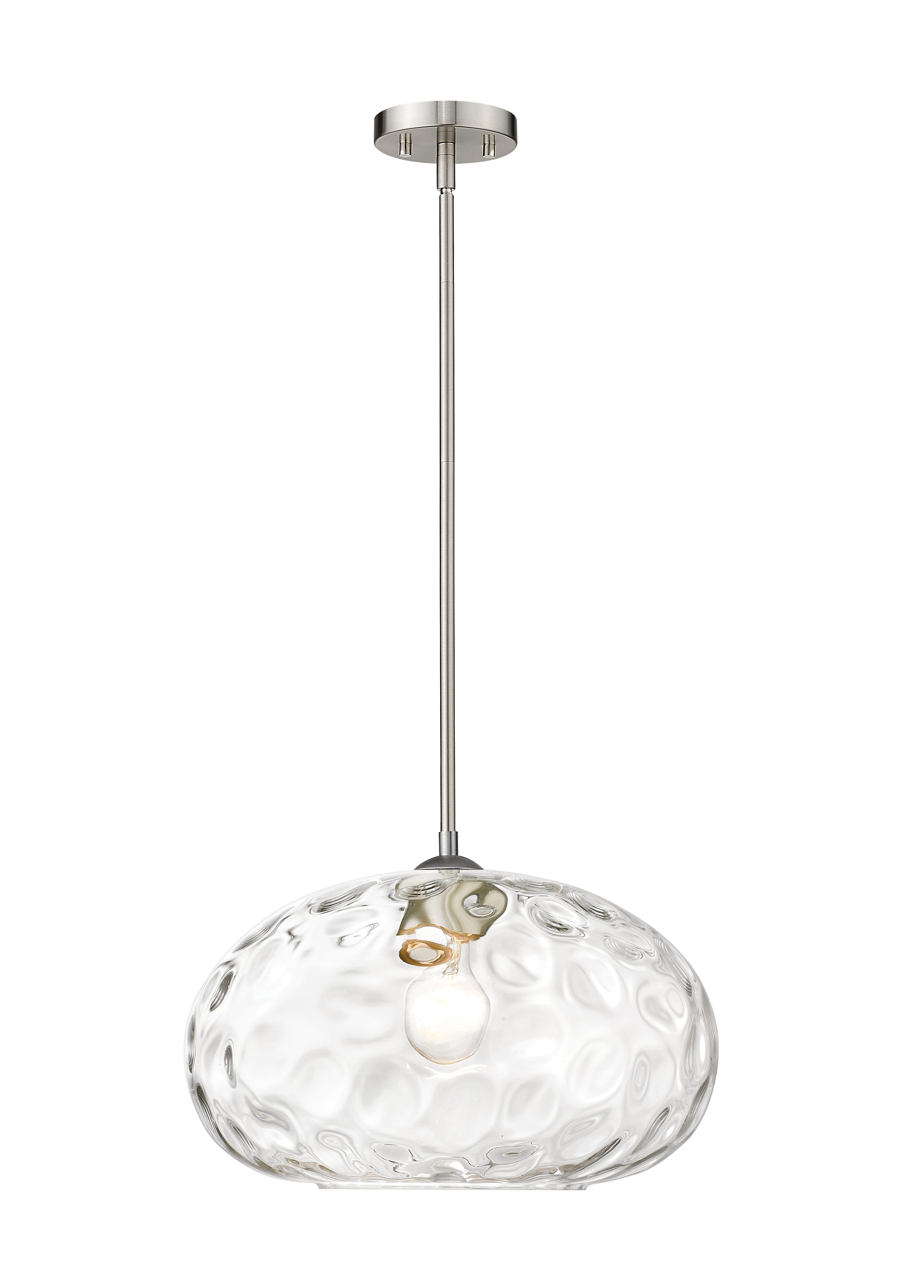 Z-Lite Chloe 1-Light Pendant Light In Brushed Nickel