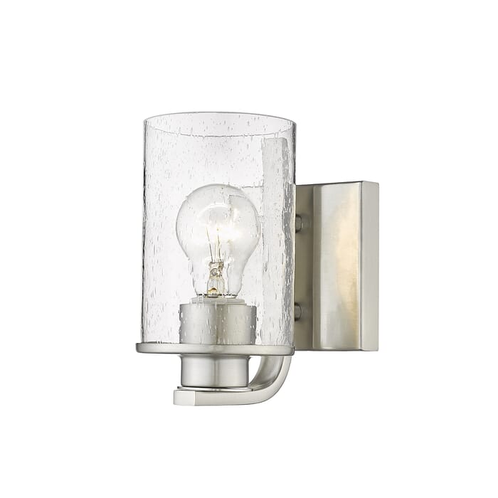 Z-Lite Beckett 1-Light Wall Sconce In Brushed Nickel Z-Lite Beckett 1-Light Wall Sconce In Brushed Nickel