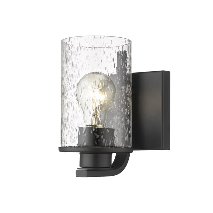 Z-Lite Beckett 1-Light Wall Sconce In Matte Black Z-Lite Beckett 1-Light Wall Sconce In Matte Black