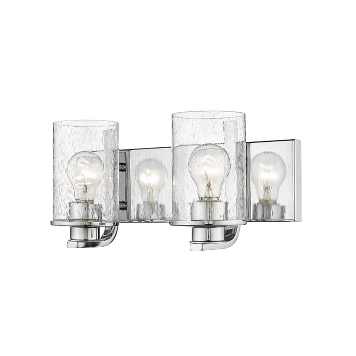 Z-Lite Beckett 2-Light Bathroom Vanity Light In Chrome Z-Lite Beckett 2-Light Bathroom Vanity Light In Chrome