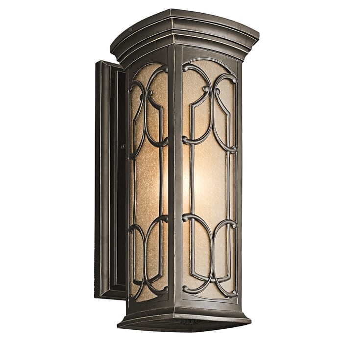 Kichler Lighting Franceasi 1-Light 18" Outdoor Medium Wall in Olde Bronze Kichler Lighting Franceasi 1-Light 18" Outdoor Medium Wall in Olde Bronze
