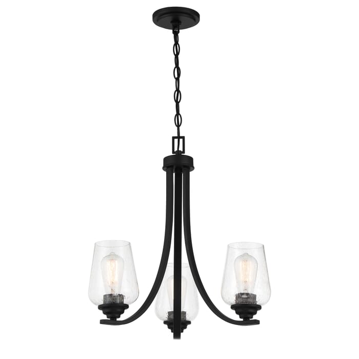Minka Lavery Shyloh 3-Light Chandelier in Coal Minka Lavery Shyloh 3-Light Chandelier in Coal