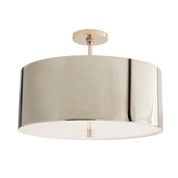 Arteriors Tarbell Drum Ceiling Light in Polished Nickel