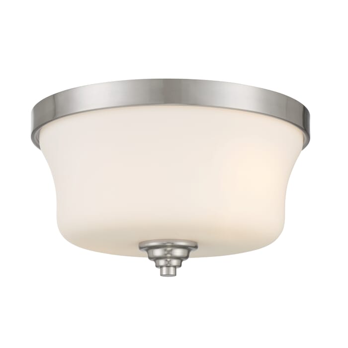 Minka Lavery Shyloh 2-Light Ceiling Light in Brushed Nickel Minka Lavery Shyloh 2-Light Ceiling Light in Brushed Nickel
