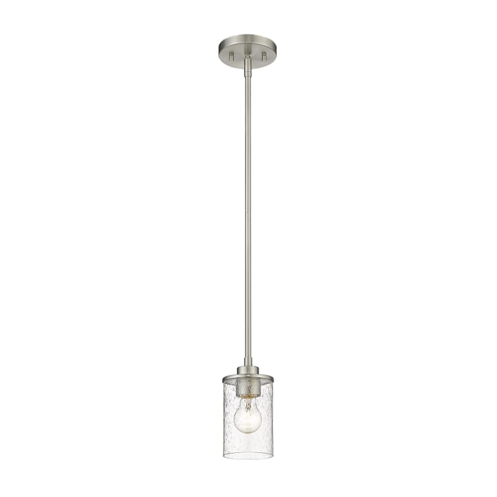 Z-Lite Beckett 1-Light Mini Pendant Light In Brushed Nickel Z-Lite Beckett 1-Light Mini Pendant Light In Brushed Nickel