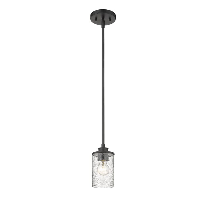 Z-Lite Beckett 1-Light Mini Pendant Light In Matte Black Z-Lite Beckett 1-Light Mini Pendant Light In Matte Black