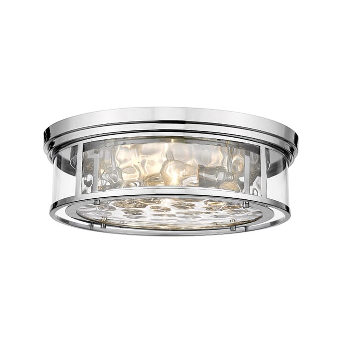 Z-Lite Clarion 4-Light Flush Mount Ceiling Light In Polished Nickel Z-Lite Clarion 4-Light Flush Mount Ceiling Light In Polished Nickel