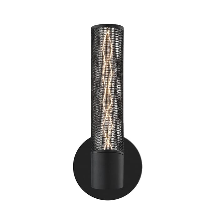 Sonneman Gotham 14.25" Wall Sconce in Textured Black Sonneman Gotham 14.25" Wall Sconce in Textured Black