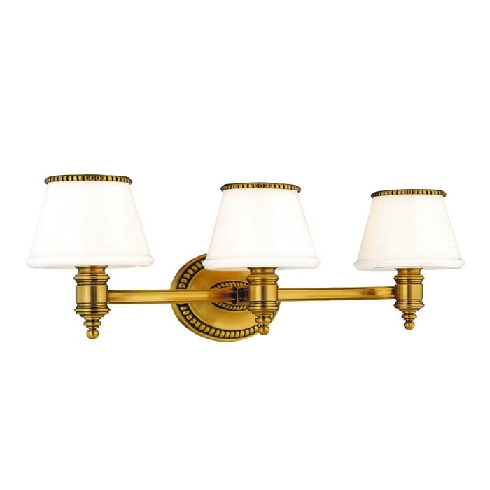 Hudson Valley Richmond 3-Light 24" Bathroom Vanity Light in Flemish Brass Hudson Valley Richmond 3-Light 24" Bathroom Vanity Light in Flemish Brass