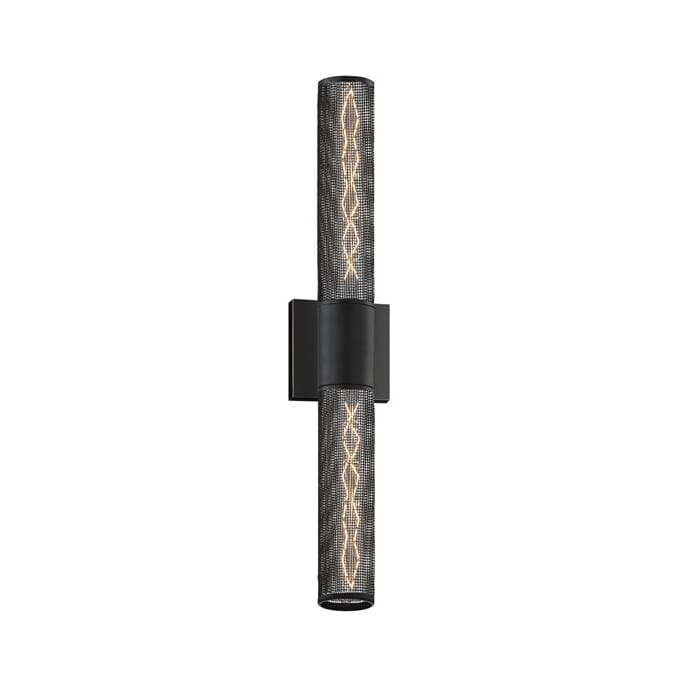 Sonneman Gotham 24" 2-Light Wall Sconce in Textured Black Sonneman Gotham 24" 2-Light Wall Sconce in Textured Black